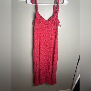 Vici Pink and Orange Floral Maxi Dress